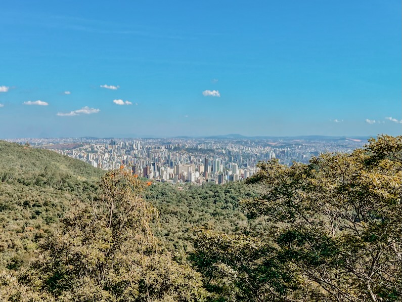 Belo Horizonte Skyline seen from city park