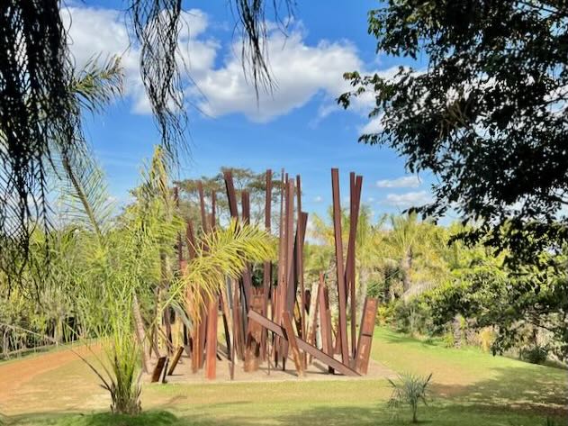 Outdoor Inhotim Museum exhibit in Minas Gerais